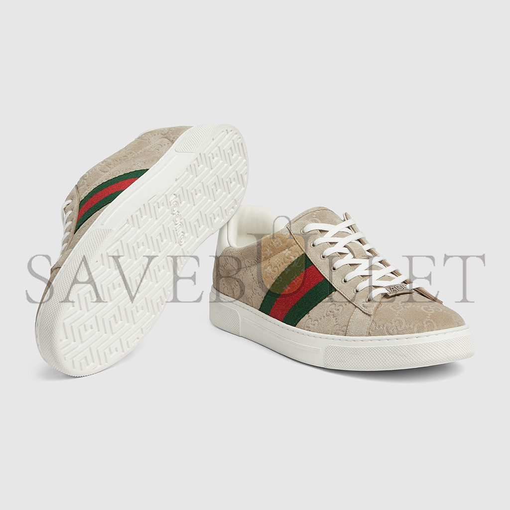 GUCCI MEN'S ACE SNEAKER WITH WEB 798652